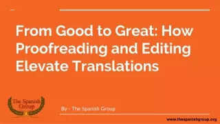 from good to great how proofreading and editing elevate translations