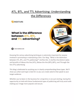 atl btl and ttl advertising understanding