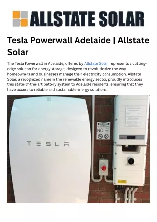 Tesla Powerwall Adelaide  Allstate Solar (4)
