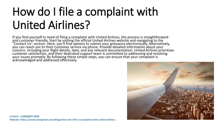 how do i file a complaint with united airlines