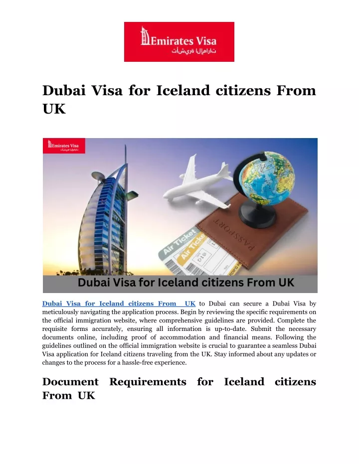 PPT Dubai Visa For Iceland Citizens From UK PowerPoint Presentation   Dubai Visa For Iceland Citizens From Uk N 