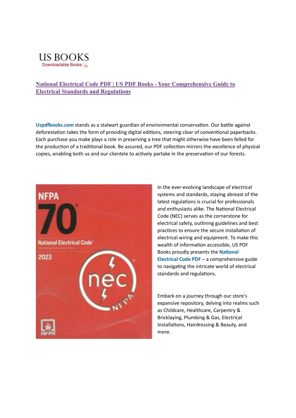 NATIONAL ELECTRICAL CODE PDF 2024 visual data 8