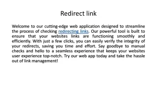 redirect link