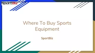 Where To Buy Sports Equipment