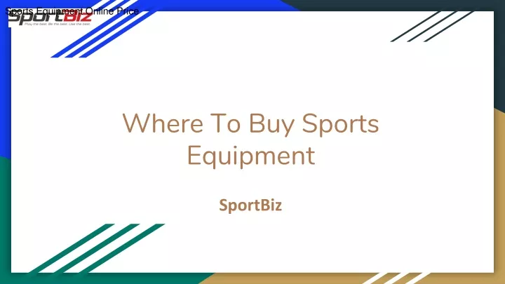 where to buy sports equipment