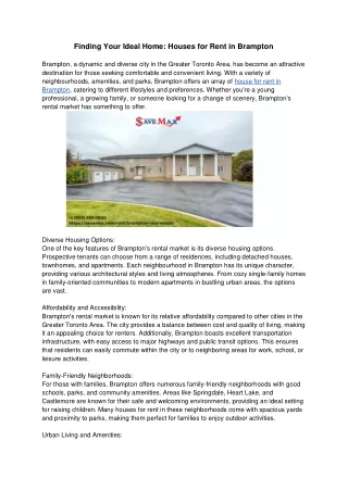 finding your ideal home houses for rent