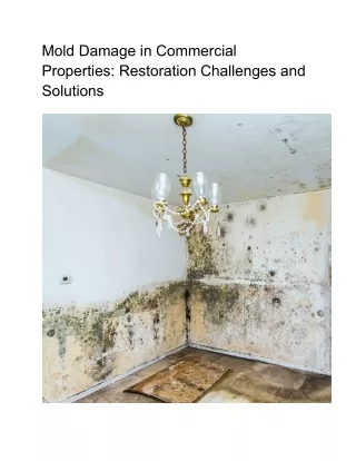 Mold Damage in Commercial Properties_ Restoration Challenges and Solutions