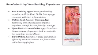 Kotak online bank account opening app