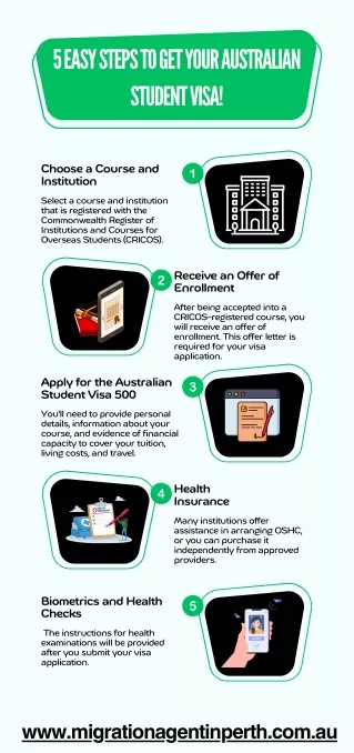 5 easy steps to get your Australian Student Visa!