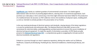 National Electrical Code PDF - US PDF Books - Your Comprehensive Guide to Electrical Standards and Regulations