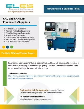 CAD and CAM Lab Equipments Suppliers