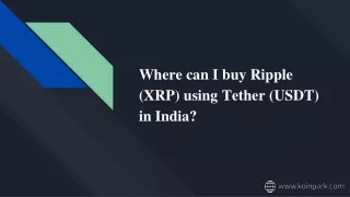 where can i buy ripple xrp using tether usdt in india