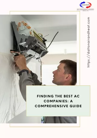 Finding the Best AC Companies A Comprehensive Guide