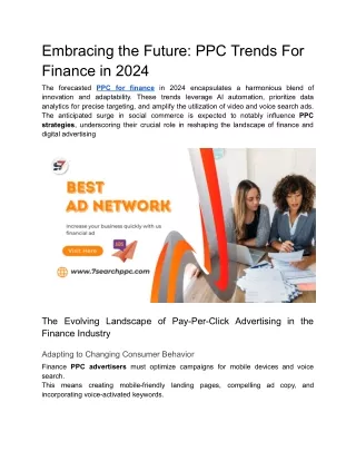 Embracing the Future_ PPC Trends For Finance in 2024