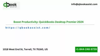 Boost Productivity QuickBooks Desktop Premier 2024