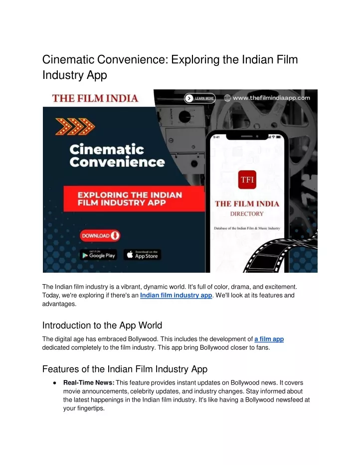 cinematic convenience exploring the indian film