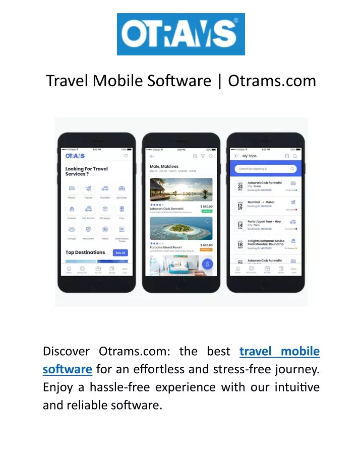 travel mobile software otrams com