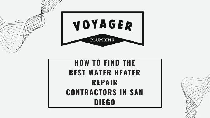 how to find the best water heater repair