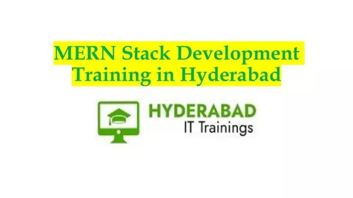 mern stack development training in hyderabad