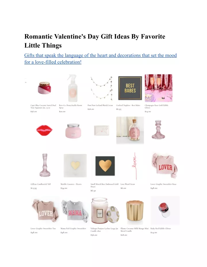 romantic valentine s day gift ideas by favorite