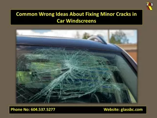 Common Wrong Ideas About Fixing Minor Cracks in Car Windscreens