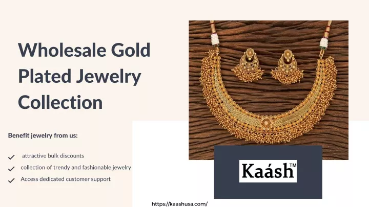 wholesale gold plated jewelry collection