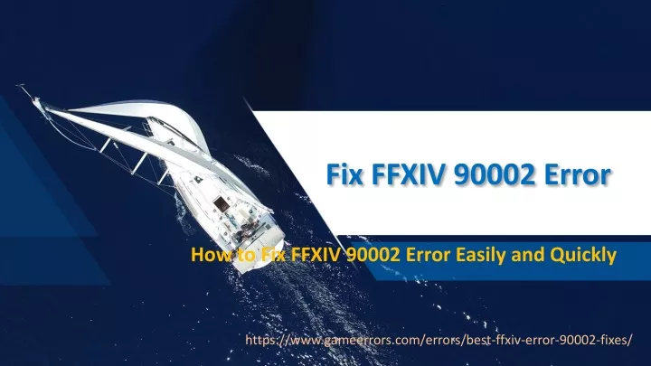 fix ffxiv 90002 error