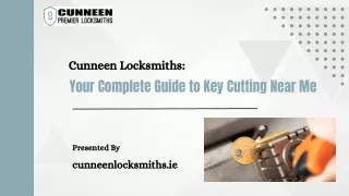 Precision Key Cutting Near You: Cunneen Locksmiths Delivers Accuracy at Your Doo