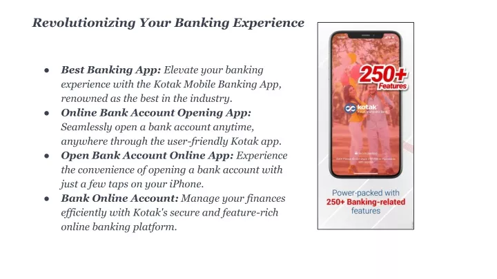revolutionizing your banking experience