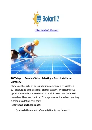 Things-to-Examine-When-Selecting-a-Solar-Installation-Company