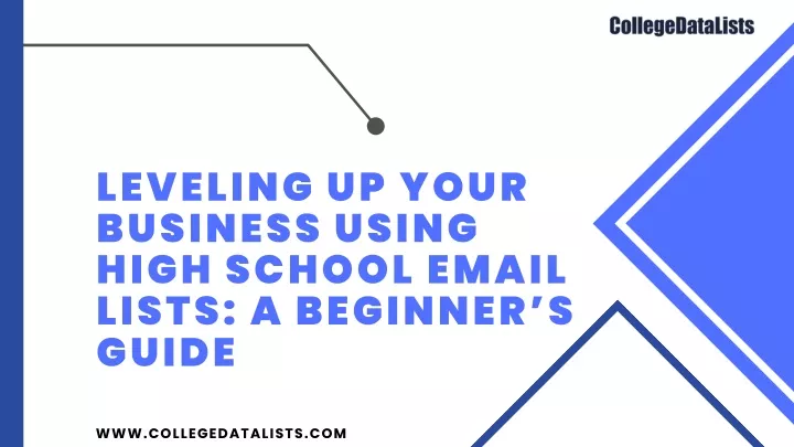 leveling up your business using high school email