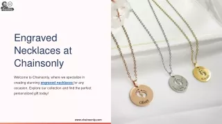 engraved necklaces at chainsonly