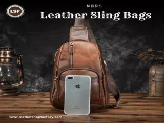 Mens Leather Sling Bags - Leather Shop Factory