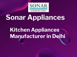 sonar appliances