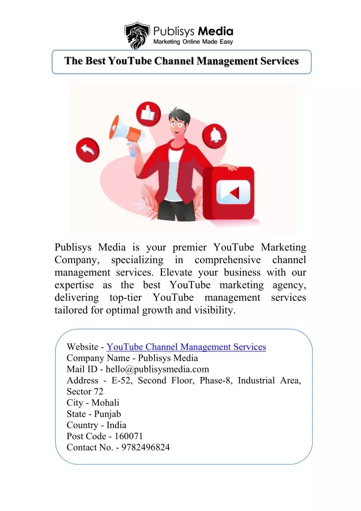 publisys media is your premier youtube marketing