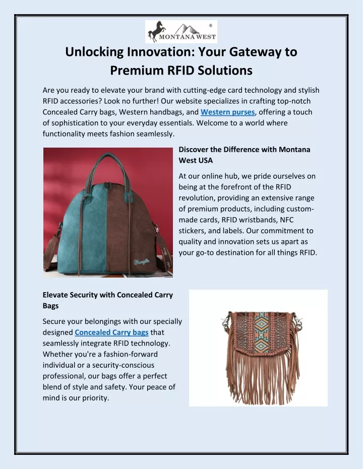 unlocking innovation your gateway to premium rfid