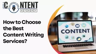 How to Choose the Best Content Writing Services?