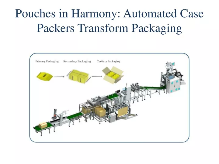 pouches in harmony automated case packers transform packaging