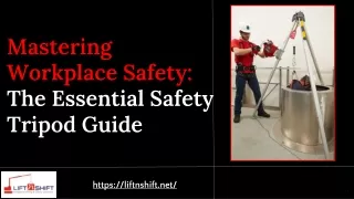 Mastering Workplace Safety: The Essential Safety Tripod
