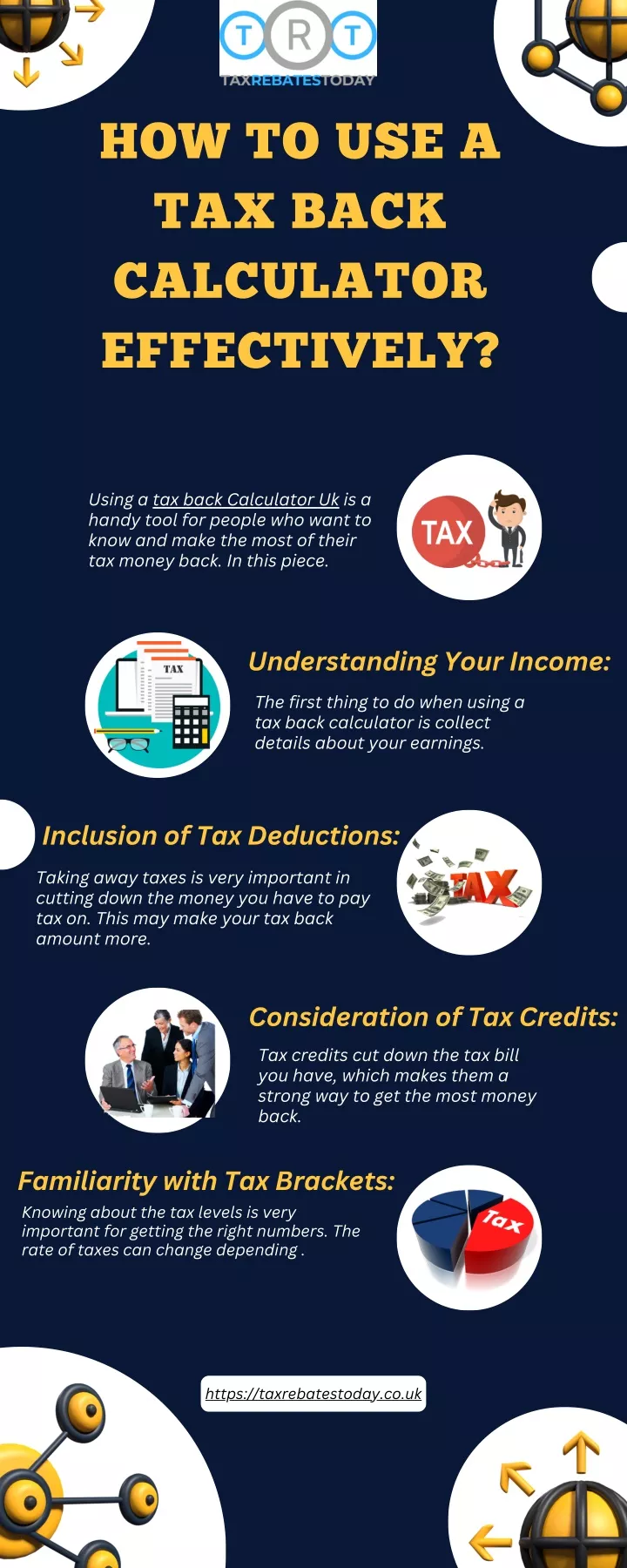 how to use a tax back calculator effectively