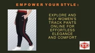 Ultimate Comfort & Style: Explore Our Range of Trendy Track Pants!