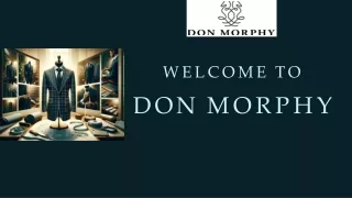 Unleash Your Distinctive Elegance with Don Morphy Custom Clothing in NYC