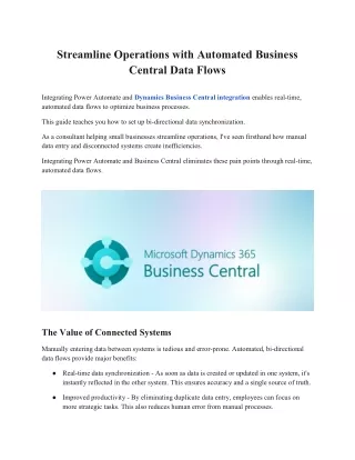 streamline operations with automated business