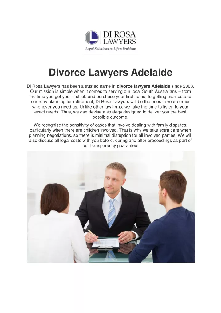 divorce lawyers adelaide di rosa lawyers has been