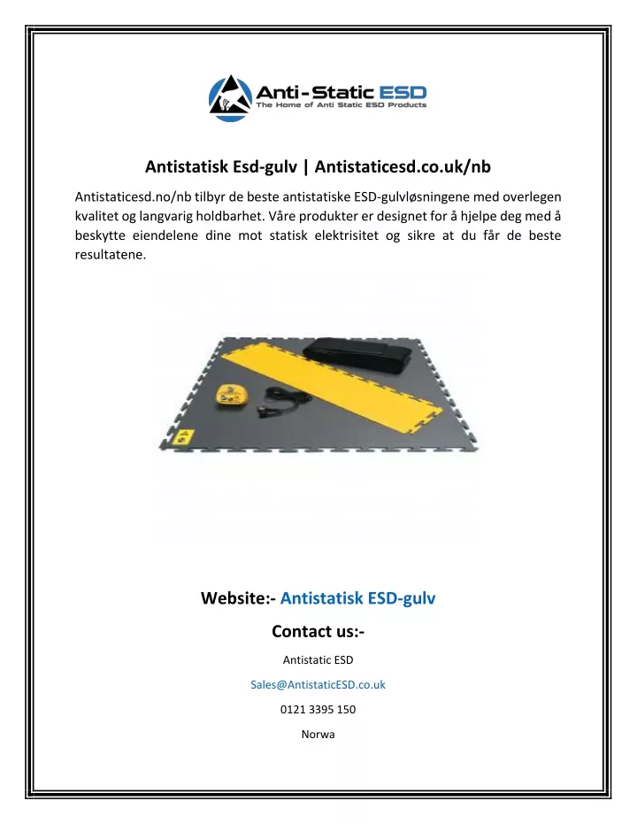 antistatisk esd gulv antistaticesd co uk nb