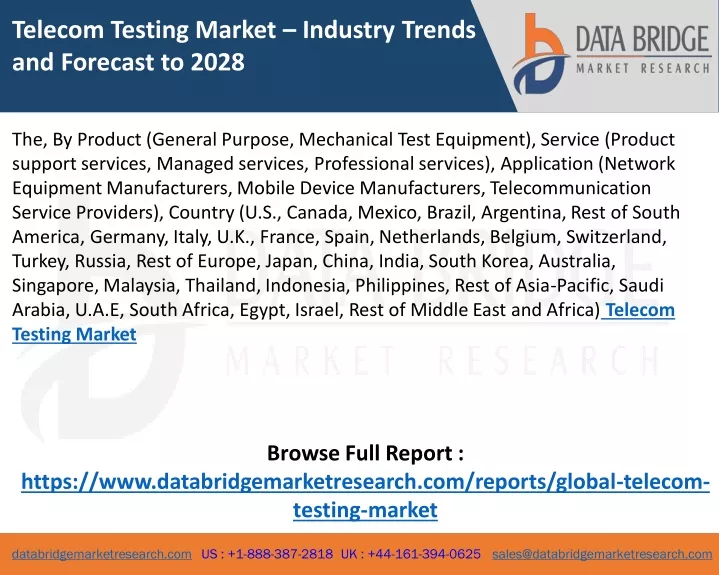 telecom testing market industry trends