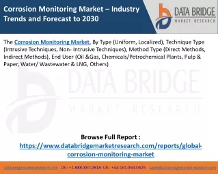 corrosion monitoring market industry trends