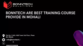 Bonntech company offer courses