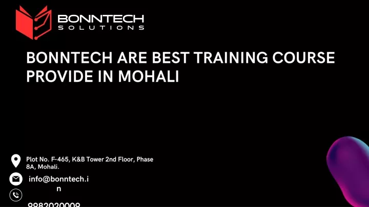 bonntech are best training course provide