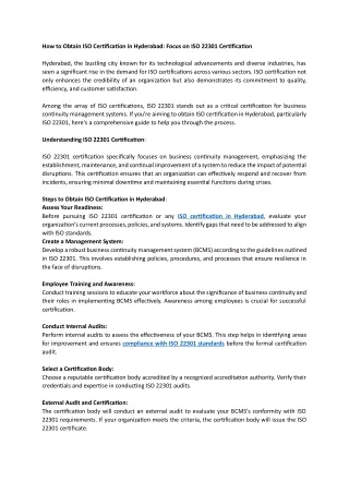 how to obtain iso certification in hyderabad
